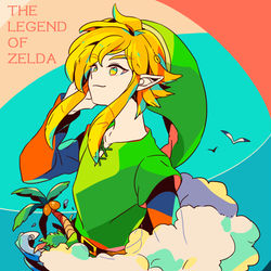 This is a pixiv picture whose title is ゼルダの伝説 夢をみる島.