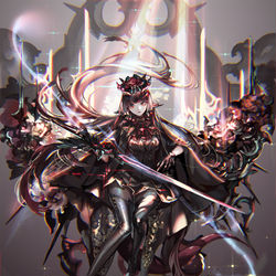 This is a pixiv picture whose title is 【PFAOS】アデルハイダ.
