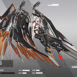 This is a pixiv picture whose title is 鹰身女妖 黑鸟.