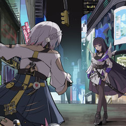 This is a pixiv picture whose title is 第三小队《汇合》.
