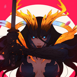 This is a pixiv picture whose title is Yokai.