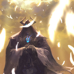 This is a pixiv picture whose title is 告死の羽.