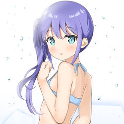This is a pixiv picture whose title is 恋する小惑星 　真中あお(水着).