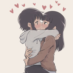 This is a pixiv picture whose title is 密着.