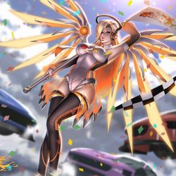 This is a pixiv picture whose title is Welcome to the overwatch Racing!.