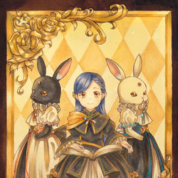 This is a pixiv picture whose title is 本好きアナログ絵まとめ.