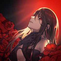 This is a pixiv picture whose title is 虞美人.