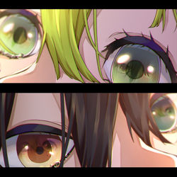 This is a pixiv picture whose title is 笑顔の記憶よ永遠に(※本誌).