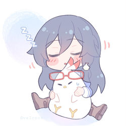 This is a pixiv picture whose title is Zzz😴.