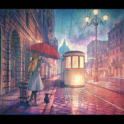 This is a pixiv picture whose title is 夜が明ける前に.