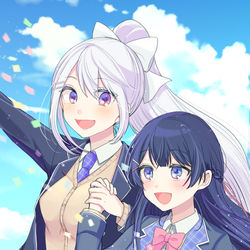 This is a pixiv picture whose title is 一緒に。.