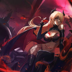 This is a pixiv picture whose title is 吸血鬼魅魔.