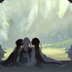 This is a pixiv picture whose title is 拂云四季.