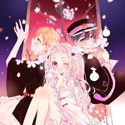 This is a pixiv picture whose title is 桜の妖精.