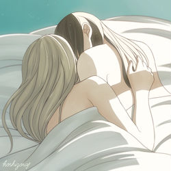 This is a pixiv picture whose title is 百合.