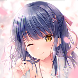 This is a pixiv picture whose title is 「えへへ、困る顔が 　見たかったんだ」.