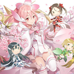 This is a pixiv picture whose title is 勇者部with友奈ちゃん.