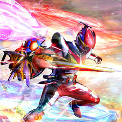 This is a pixiv picture whose title is 仮面ライダー電王　ライナーフォーム.