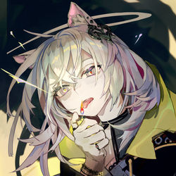 This is a pixiv picture whose title is ネコ舌.