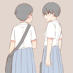 This is a pixiv picture whose title is あのさ、よかったらぼくと………….