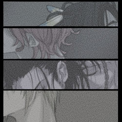 This is a pixiv picture whose title is 吻.