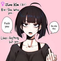 This is a pixiv picture whose title is June Kim.