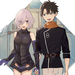 This is a pixiv picture whose title is 男主盾.