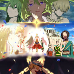 This is a pixiv picture whose title is 『叙事詩の終わり』.