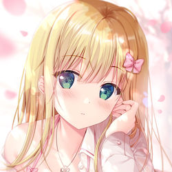 This is a pixiv picture whose title is どうして私なんかに 優しくしてくれるの？.