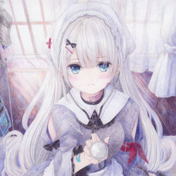 This is a pixiv picture whose title is 聴かせて下さい.