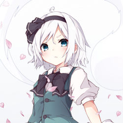 This is a pixiv picture whose title is 魂魄妖夢.