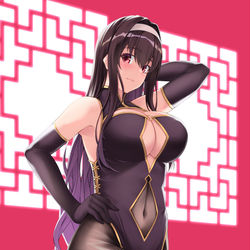 This is a pixiv picture whose title is チャイナドレス詩羽先輩.