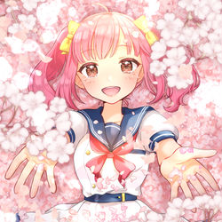 This is a pixiv picture whose title is 「ありがとう、にじさんじ」.