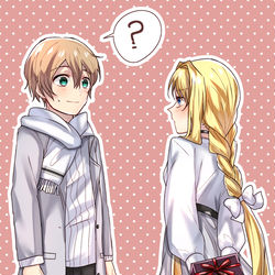 This is a pixiv picture whose title is ユジアリとアリス.