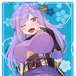 This is a pixiv picture whose title is テトリスが上手いお姉ちゃんくノ一.