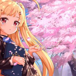 This is a pixiv picture whose title is エルドリッジと桜.
