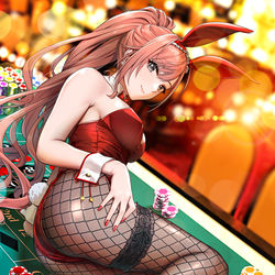 This is a pixiv picture whose title is バニー夏葉.