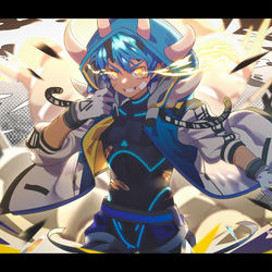 This is a pixiv picture whose title is 回击.