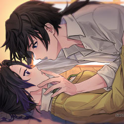 This is a pixiv picture whose title is ぎゆしの.