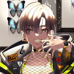 This is a pixiv picture whose title is 牙.