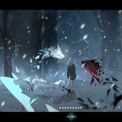 This is a pixiv picture whose title is 彼岸双生,参商永不相见.