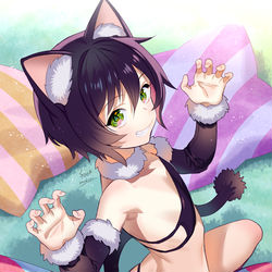 This is a pixiv picture whose title is にゃお🐱.