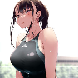 This is a pixiv picture whose title is 水から上がる顧問の先生.