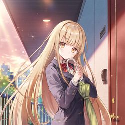 This is a pixiv picture whose title is お隣の天使様にいつの間にか駄目人間にされていた件.