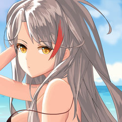 This is a pixiv picture whose title is プリンツ・オイゲン(アズールレーン).