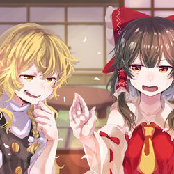 This is a pixiv picture whose title is 気の置けない友人.