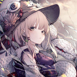 This is a pixiv picture whose title is 諏訪子.