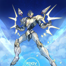 This is a pixiv picture whose title is 【PFAOS】勇者ジークンフリード・マキナＤＸ【ジークン】.