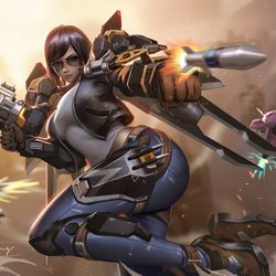 This is a pixiv picture whose title is Pharah.