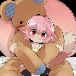 This is a pixiv picture whose title is 大きなぬいぐるみ.